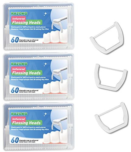 Zahnseide Picks,sauberes Zahnseide-Kit (180 Nachfüllungen)