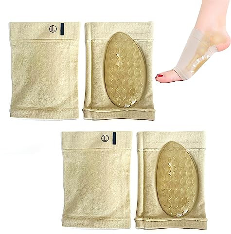 Supporti per Arco Plantare, 2 paia Cuscinetti Adesivi Plantare per Piedi Piatti e Fascite Plantare Donne Uomini, Arch Support Pads Alleviare la Pressione e il Dolore al Piede, Unisex, Taglia Unica
