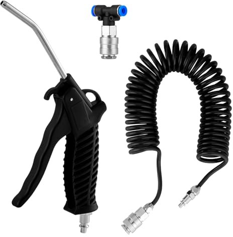 Habwea Soufflette à air Comprimé avec Tuyau de 5 Mètres Soufflette Air Duster pour Camion (5m -Black)