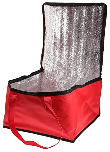 COSMEVIVI 1Stk Tasche Isolierbeutel für Lebensmittel Pizzabeutel isolierte Lebensmittelbeutel isolierte Einkaufstüten Wärmebeutel isoliert thermoshopper Thermal Bag brotzeittüten Vlies Green