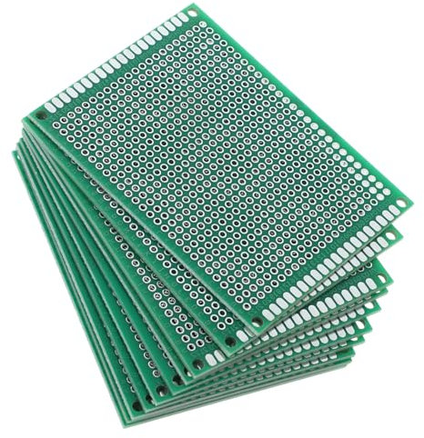 Alipis 10piezas Placa Circuito Impreso Doble Cara Resistente para Proyectos Electrónicos y Compatible con Componentes