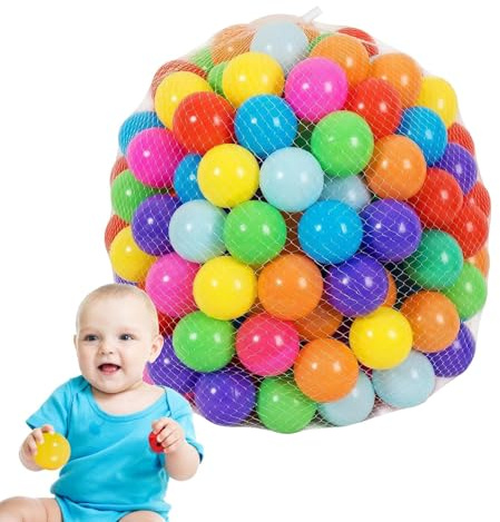 Sucritude 50 Pezzi Palline Di Plastica Per Piscina Bambini, 7cm Palline Di Plastica Colorate Gioco, Gioco Per Bambini Prima Infanzia Per Riempire Piscine Tende, Multicolore