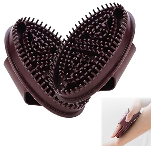 Soiftra 2Pcs Brosse Méridienne,Brosses de Massage Meridian pour Salon de Beauté,Matériau sûr, Facile à Nettoyer,pour masser l' peigne à huile,Masser les Méridiens, Amincir et Modeler le Corps