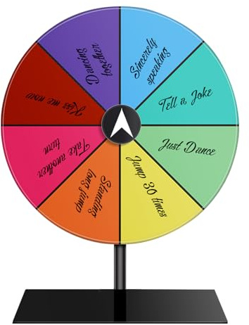 Generisch Gioco per feste, roulette, tavola dei premi in acrilico, per carnevale, riunioni annuali, aule, ufficio, eventi festivi