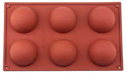 Semi Sphere Silicone Mould for Baking Cupcakes, Muffins, Brownies, Cakes, Pudding, Chocolate and Jelly
