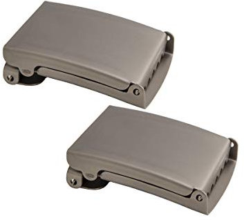 Shenky 2er Set 4cm matte hochwertige Schnalle für Stoffgürtel und Militärgürtel