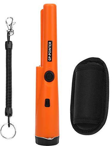 Handmetalldetektor,Handheld Metalldetektor Pinpointer Goldsuche Unterwasser Handmetalldetektor, -37 ℃ -70 Wasserdichter Verwendung Kunstledertasche Gold-Suchstift mit Erkennungsabstand für