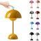 O·Lankeji LED Flowerpot Tischlampe Kabellos Akku, Touch Dimmbar Pilzlampen Tischlampe mit 3 Helligkeitsmodi, Dekorative Schreibtischlampe Nachttischlampe für Schlafzimmer, Büro, Bars