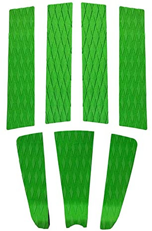 SMANNI 7 Stück/Set Eva Surfboard Deck Traction Pads Rutschfestes Fuß-Tail-Pad mit Kicker for Stomp Skimboards Surf SUP Paddle Funboard Fish
