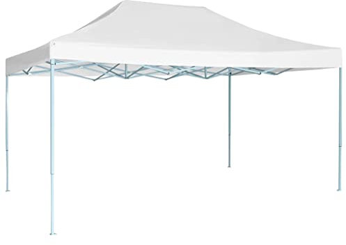 PURADAY Carpa de Fiesta Plegable Profesional Acero Blanco 3x4 m Carpas Plegables Jardin Carpas para Exteriores Carpa Camping Carpa Impermeable Adecuado para Diversas Actividades Al Aire Libre