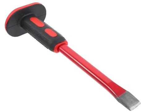 BESTonZON Betonmeißel Meißel Steinmetzwerkzeuge Steinschnitzwerkzeuge Maurerwerkzeuge Eisschnitzbrecher Felsen Kurzes Haar Pvc Rot Steinschnitzerei Flachkopfmeißel, 03C0043E4CTV