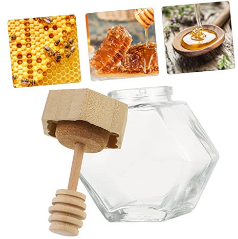 Cabilock 2stücke Transparente Glasbehälter Mit Verschlussdeckel Für Honig Und Marmelade Zur Frischhaltung Und Lagerung Von Lebensmitteln