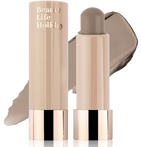 Erinde Kühle Farbtöne Cream Contour Stick, Langanhaltend & Hochpigmentiert Bronzer Stick, Mattes Finish Konturenstift, für Definierte Konturen, Weiche Textur, Leicht zu Verblenden, Vegane Formel #01