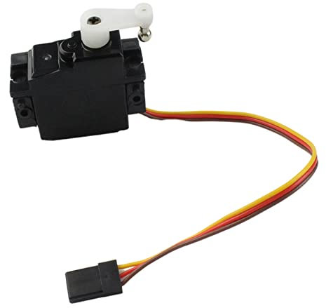 jojomis 144010-2003 Pièces de rechange pour véhicules WLys 124016 124017 1/12 RC – Ensemble servo et support haute performance