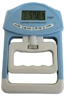 90 kg digital handdynamometer Mätare for greppstyrka Autofångande handgreppskraft for skolor Sport Arbetsverktyg(Blue)