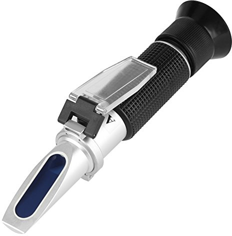 Fydun Rifrattometro portatile Professionale 0-20% Rifrattometro Brix accurato Birra Succo di frutta Zucchero Tester