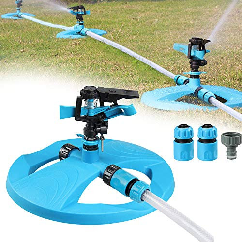 SUSHOP Irrigatore Sistema irrigazione da Giardino, Testa irrigatore Rotazione 360° Regolabile, Sistema di irrigazione per Prato, Copertura di Grande Area Fino a 75 Metri Quadri