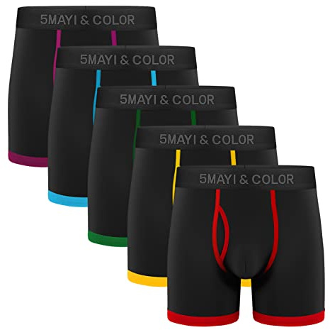 Natural Feelings Mens Underwear Pack of 5-7 Cotton Trunk Boxer Shorts S M L XL XXL
