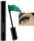 BigyQiu Green Waterproof Mascara, Colorful, Smudge-proof, 4D Silk Fiber Lash, Long Lasting, Highly Pigmented, Won't Clump