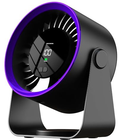 Mini Ventilateur à Main Portatif de Bureau - USB Rechargeable Silencieux 3 Vitesses pour Maison, Bureau, Voyage