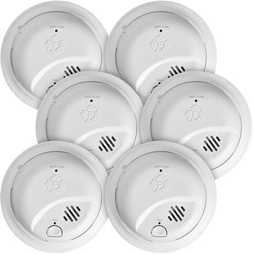 BRK SMICO105-AC Hard-Wired w/Battery Back-Up Ionization Smoke/Carbon Monoxide Combo Pack 6 pk