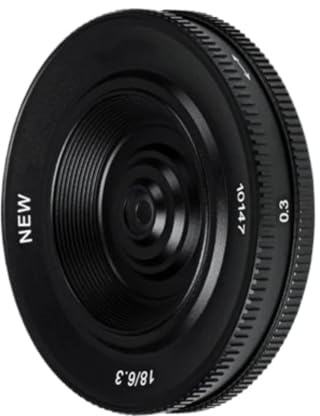 Compatibile for Canon EF-M Sony E ZVE10 Fujifilm FX Nikon Z Micro 4/3 18mm F6.3 Mark II APS-C Obiettivo Pancake Prime ultrasottile Messa a fuoco manuale(M4/3)