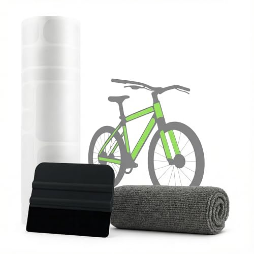 GD-Shield Bicycle Frame Protection Film Transparent Matt Complete Set