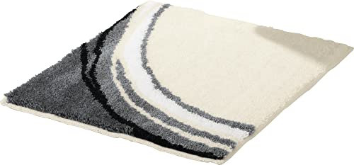 Erwin Müller WC-Vorlage ohne Ausschnitt Mykonos, rutschhemmend Natur Größe 50x50 cm - kuscheliger Hochflor, für Fußbodenheizung geeignet (weitere Farben)