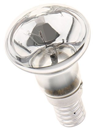 R39 - Bombilla de filamento de tungsteno con reflector transparente (SES E14, 25 W)