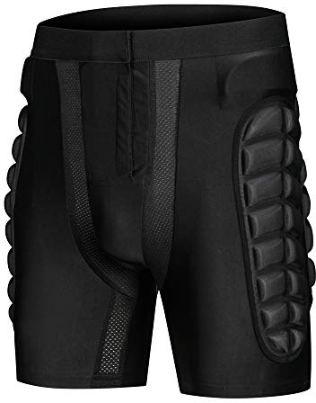 Lixada - Pantalones Cortos Acolchados de protección de Cadera para Snowboard, Patinaje, esquí, equitación, Small