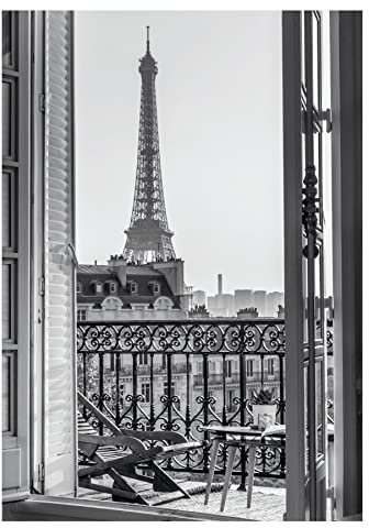 Close Up Poster della Torre Eiffel, formato DIN A3 (29,7 x 42 cm), decorazione da parete vintage di alta qualità, stampa artistica da parete