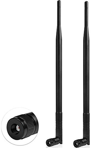 TREADALT-TEC- Antena LTE 4G 7dBi RP-SMA macho (orificio interno) Antena celular compatible con enrutador CPE inalámbrico 4G LTE Punto de acceso celular Enrutador IoT industrial Cámara de seguimiento C