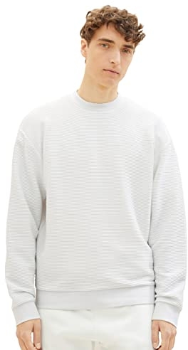 Tom Tailor Denim Men's Crewneck Ottoman Sweatshirt