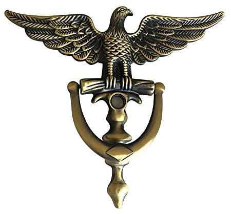 EIAOSI Antiker TüRklopfer Zinklegierung Adlerkopf TüRklopfer für HaustüR Wohnkultur Ring MöBelgriff Hardware Klopfer