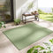 Taracarpet In- & Outdoor Teppich Wetterfest Wohnzimmer Balkon Küchenteppich Flachgewebe sisaloptik meliert Einfarbig Uni grün 120x160 cm