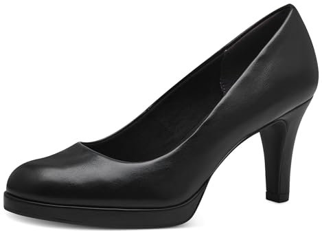 Tamaris Damen Pumps Stilettoabsatz Vegan; Black MATT, EU 41