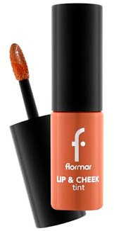 Flormar Lip & Cheek Tint - 2-in-1 Lippen- & Wangen-Tint – Flüssiger Lip Tint mit langanhaltender Formel, intensiver Farbe & feuchtigkeitsspendender Pflege – 3 Apricot Marmlde