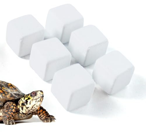 GXGM Blocchi di Minerali per Tartarughe e Rettili 6 Pezzi | Integratore Naturale di Minerali per Tartarughe di Terra e d’Acqua | Supporto alla Crescita e al Benessere | Accessori Terrario e Acquario