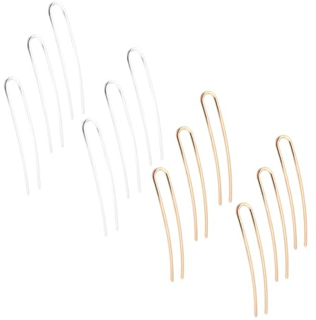 Beaupretty 12pièces Épingles à Cheveux Vintage Ornements De Tête Faits Main Dorées Argentées Accessoires Diy Pour Cheveux Matériel De Bricolage