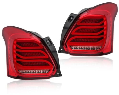 Bakljus Sväng för Signal Stopp Bromslampa Körning Dimljus Biltillbehör För Suzuki För Swift För MK5 AZ 2017-2022(Red A Pair)