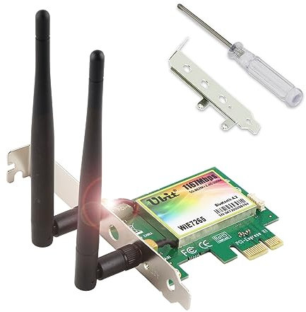 Tarjeta WiFi Inalámbrica | 11AC Tarjeta inalámbrica PCIe de hasta 1200Mbps | Adaptador WiFi Gigabit WiFi de Doble Banda | Tarjeta WiFi PCIe con BT 4.2 para Juegos de Escritorio/PC