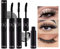 Mimore Mascara à double effet imperméable naturel, allongement épaississant, effet faux cils, noir, pas de maculage durable toute la journée