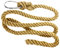 Woudi® Kletterseil 2m ohne Knoten, Natürliches Material aus Jute, Mit Sicherungsring, Ab 3 Jahren