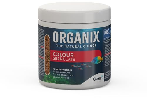 OASE ORGANIX Colour Granulate 95g MSC - Fischfutter in Granulatform, Aquarienfutter für intensive Farbenpracht, für Aquarienfische im Gesellschaftsbecken