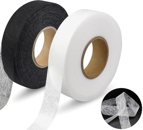 JOYVOX 2 Set 50M Wonder Web Hemming Tape, 2cm Wide – Hemming for Fabric, Clothes, Curtains, and Upholstery, Instant Hem Tape for Easy DIY Projects