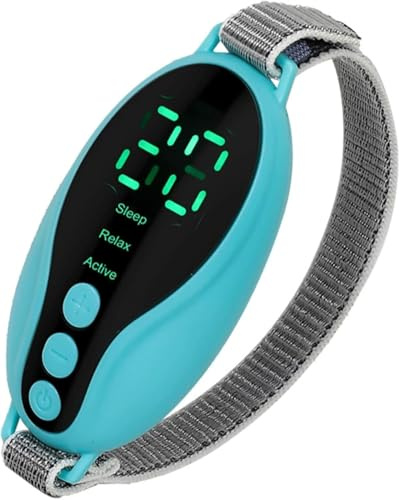 Appareil d'aide au sommeil portable à basse fréquence avec impulsion de micro-courants pour soulager l'insomnie et l'anxiété - Bleu standard