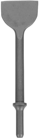 Embout Pneumatique Plat pour Marteau, Acier au Carbone, Argenté | Pointe Biseautée Plate, Usage Carrosserie et Démolition, Nettoyage, pour Matériaux de Construction et Plaquettes