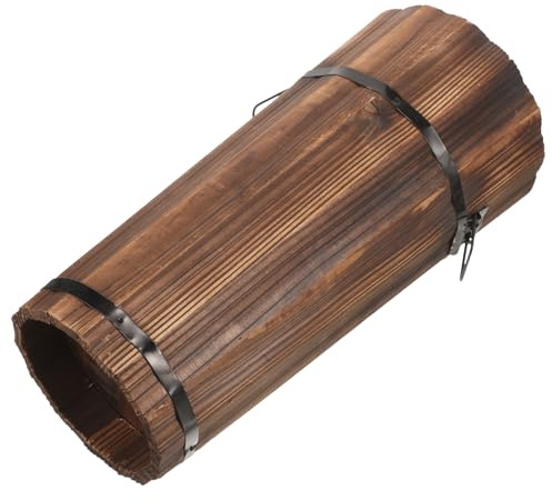 HEMOTON Wooden Walking Stick Stand and Umbrella Bucket Sturdy Wood Material Stylish Appearance and Versatile Use for Entryway Room or Office Long Umbrella Storage Rack and Holder Outdoor