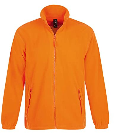 Sols Herren Outdoor Fleece Jacke North (XL) (Orange)