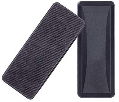 AMACOAM 2 Stück Magnetischer Whiteboard Schwamm, Kreative Magnetische Kann Adsorbiert Tafelwischer zur Trockenreinigung für Whiteboards, Flipcharts, Magnettafeln, Kreidetafeln, Bürobedarf (Schwarz)